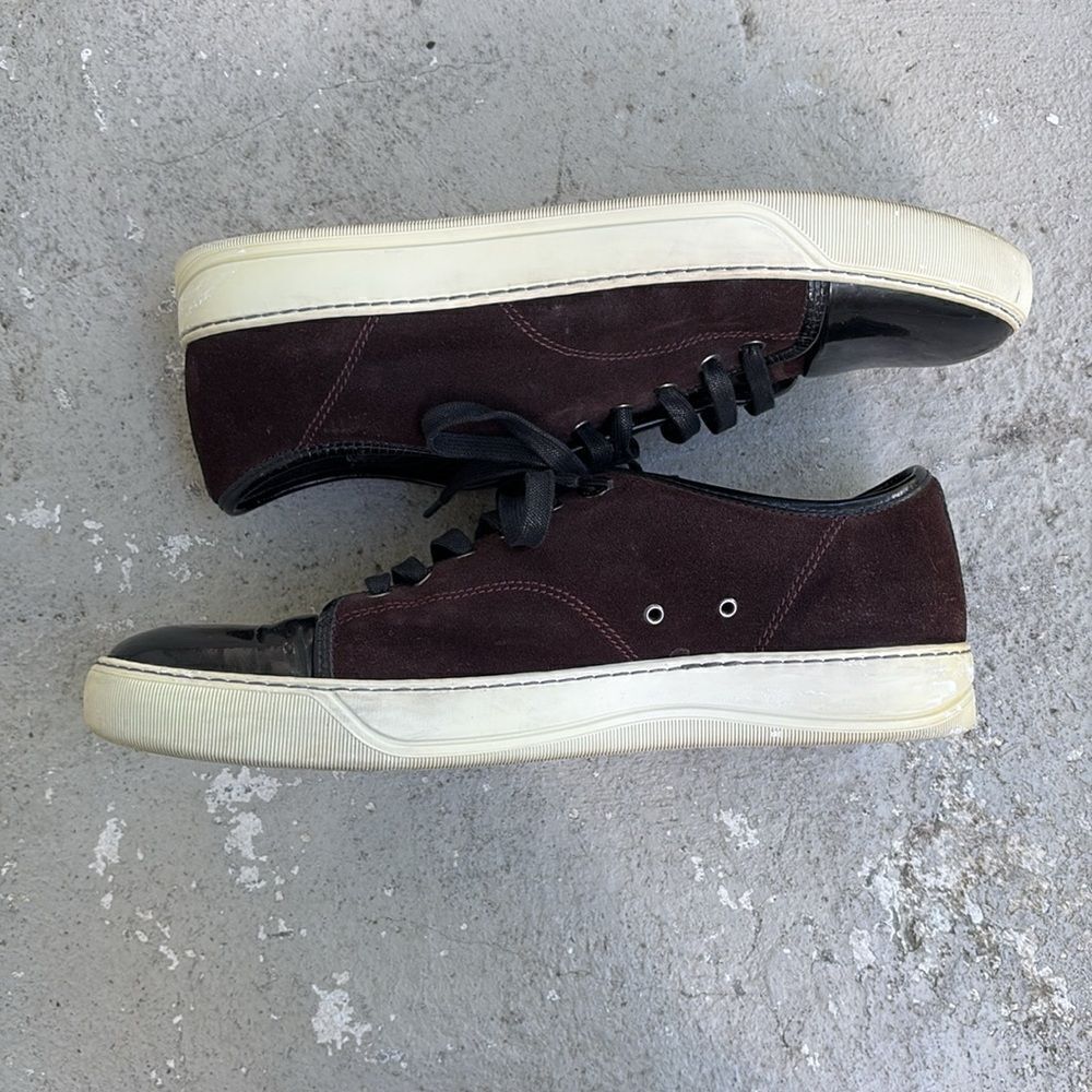 Lanvin toe cap suede sneakers - Picture 3 of 8
